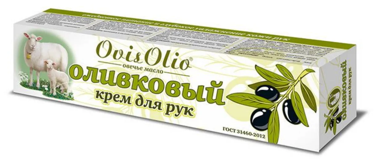 Овечье масло ovis olio крем для рук, крем для рук, 44 мл, 1 шт, оливковый фото