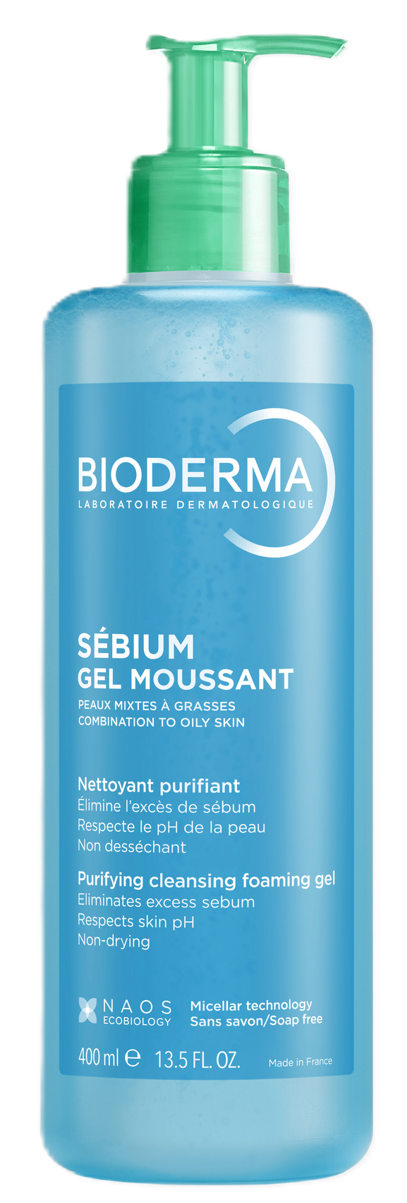 Bioderma Sebium Гель-мусс очищающий, гель, 400 мл, 1 шт. фото
