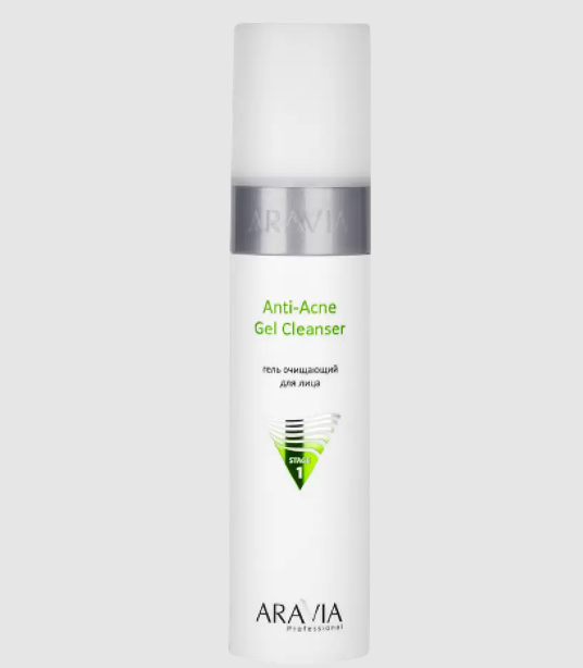 Aravia Professional Anti-Acne Гель очищающий, гель для лица, 250 мл, 1 шт, для жирной и проблемной кожи фото