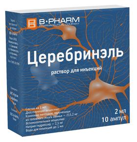 Церебринэль, раствор для инъекций, 2 мл, 10 шт. фото