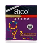 Презервативы Sico Color, презерватив, 3 шт, цветные, ароматизированные фото