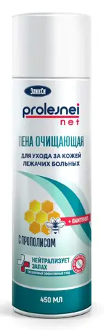 Эликси пена очищающая для ухода за кожей лежачих больных, 450 мл, 1 шт, с прополисом фото