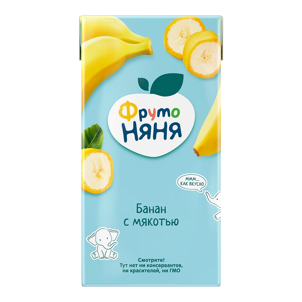Фрутоняня Нектар, сок, 500 мл, 1 шт, банан, с мякотью фото