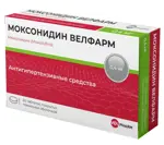 Моксонидин Велфарм, 0.4 мг, таблетки, покрытые пленочной оболочкой, 30 шт. фото 