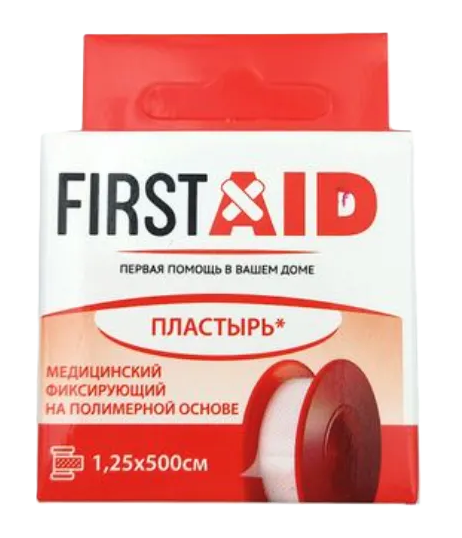 Ферстэйд Пластырь медицинский фиксирующий на полимерной основе, 1.25 см х 500 см, пластырь, 1 шт. фото
