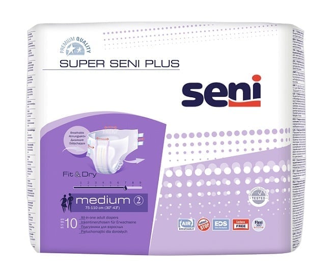Seni Super Plus Подгузники для взрослых, Medium M (2), 10 шт, 75-110 см фото