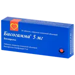 Бисогамма, 5 мг, таблетки, покрытые пленочной оболочкой, 30 шт. фото 