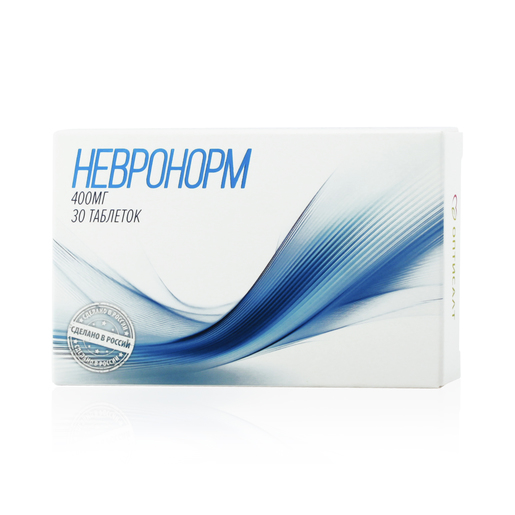 Невронорм, 400 мг, таблетки, 30 шт. фото