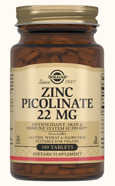 Solgar Пиколинат цинка, таблетки, 100 шт. фото
