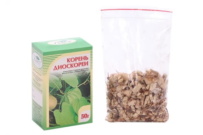 Диоскореи корневища и корни, сырье растительное измельченное, 50 г, 1 шт. фото