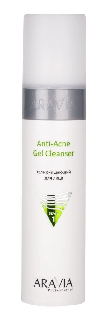 Aravia Professional Anti-Acne Гель очищающий, гель для лица, 250 мл, 1 шт, для жирной и проблемной кожи фото