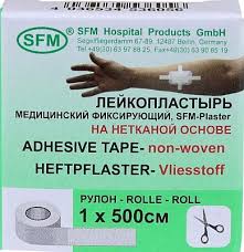 SFM-Plaster Пластырь фиксирующий, 1 см х 500 см, 1 шт, нетканая основа фото