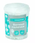 Консумед Ватные палочки, ватные палочки, 100 шт, цилиндр фото