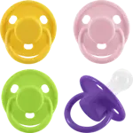 Курносики пустышка силиконовая классическая, 1 шт, цвет в ассортименте, арт. 13026 фото 2