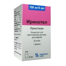 Иринотел, 20 мг/мл, концентрат для приготовления раствора для инфузий, 5 мл, 1 шт. фото