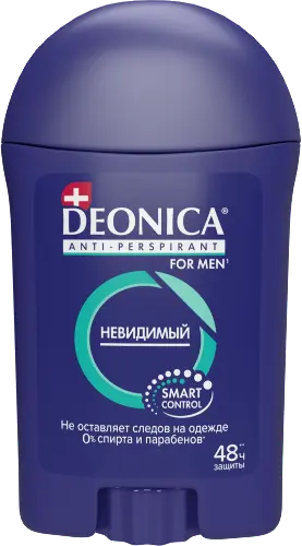 Deonica for men антиперспирант-стик невидимый, дезодорант-стик, 40 мл, 1 шт. фото