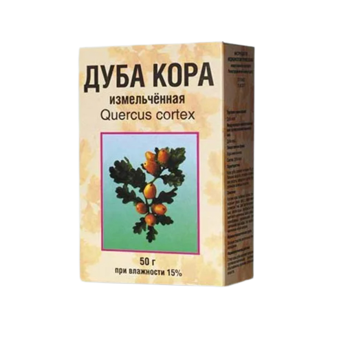 Дуба кора, сырье растительное измельченное, 50 г, 1 шт. фото