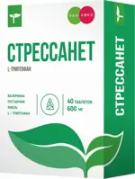 Эколеко Стрессанет, 600 мг, таблетки, 40 шт. фото 