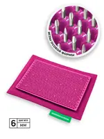 Аппликатор Кузнецова металломагнитный на мягкой подложке, 15 см х 22 см, коврик массажный на мягкой подложке, 1 шт, малинового цвета фото