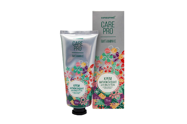 Консумед Care Pro витамин E крем-антиоксидант для лица и тела, крем, 75 мл, 1 шт. фото