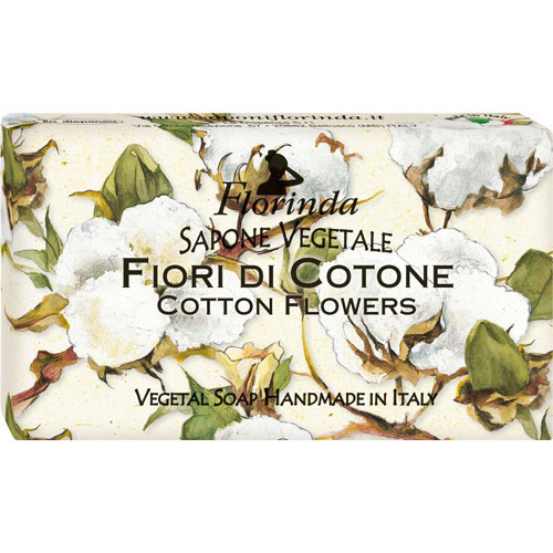 Florinda мыло туалетное твердое, мыло, 100 г, 1 шт, цветы хлопка фото