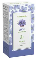 Vitaverde Семена льна, семена, 100 г, 1 шт. фото
