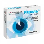 Игрель глазной, 500 мг, таблетки, 30 шт. фото 