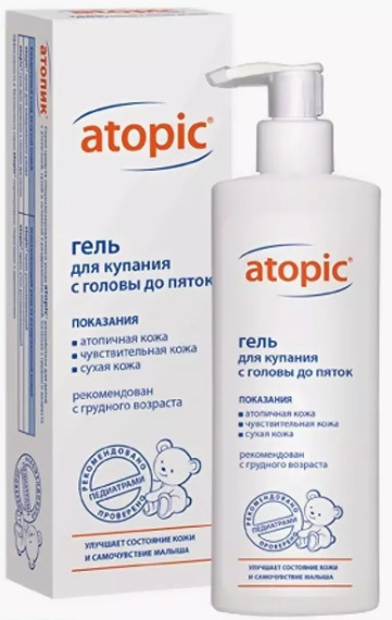 Atopic гель для купания, гель, 200 мл, 1 шт. фото