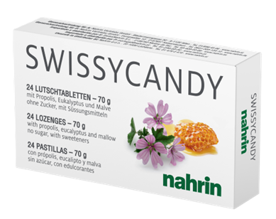 Nahrin Swissycandy Швейцарские леденцы для горла, леденцы, 24 шт. фото
