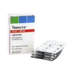 Твинста, 10 мг+80 мг, таблетки, 28 шт. фото 