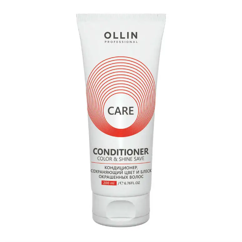 Ollin care кондиционер сохраняющий цвет и блеск окрашенных волос, кондиционер, 200 мл, 1 шт. фото