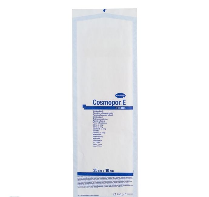 Cosmopor Е Повязка послеоперационная стерильная, 10 см х 35 см, повязка стерильная, 1 шт. фото