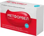 Метфорвел, 500 мг, таблетки, покрытые пленочной оболочкой, 60 шт. фото
