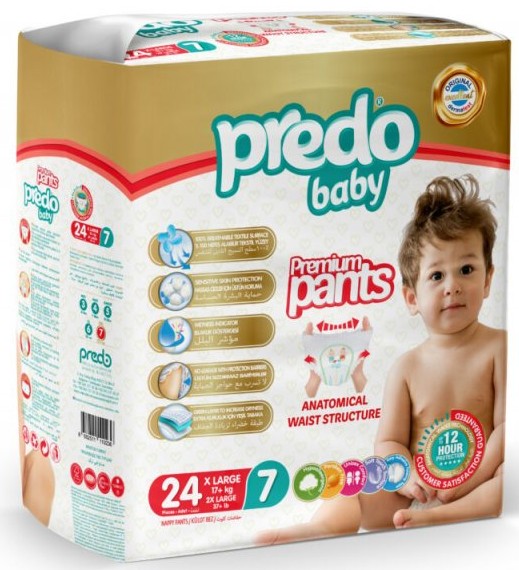 Predo Baby Подгузники-трусики детские, 7-17 кг, 24 шт. фото