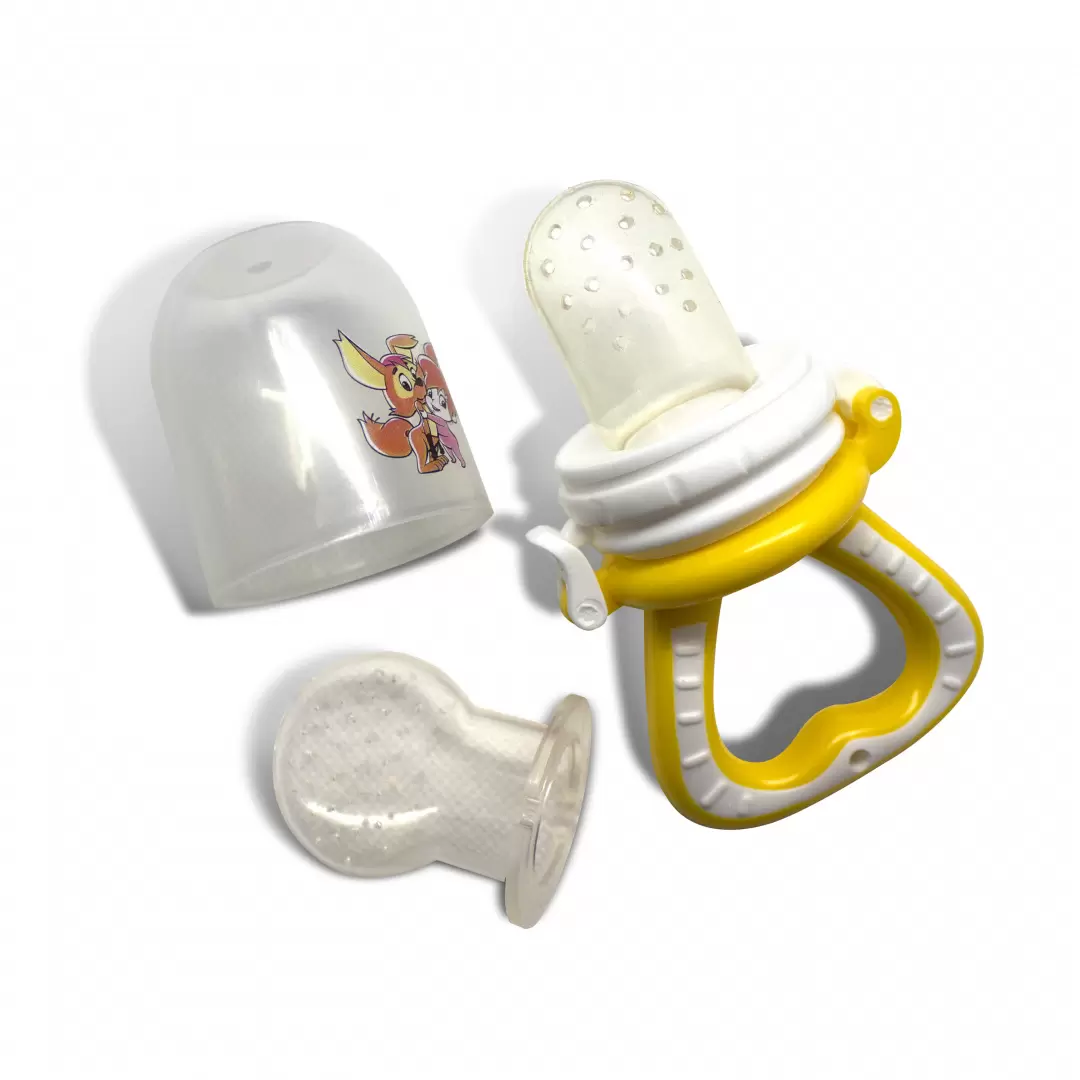 Мама Тама Ниблер для прикорма, 1 шт, желтого цвета, с 2 силиконовыми сеточками, для детей с 6 месяцев, арт. МТ/032 фото