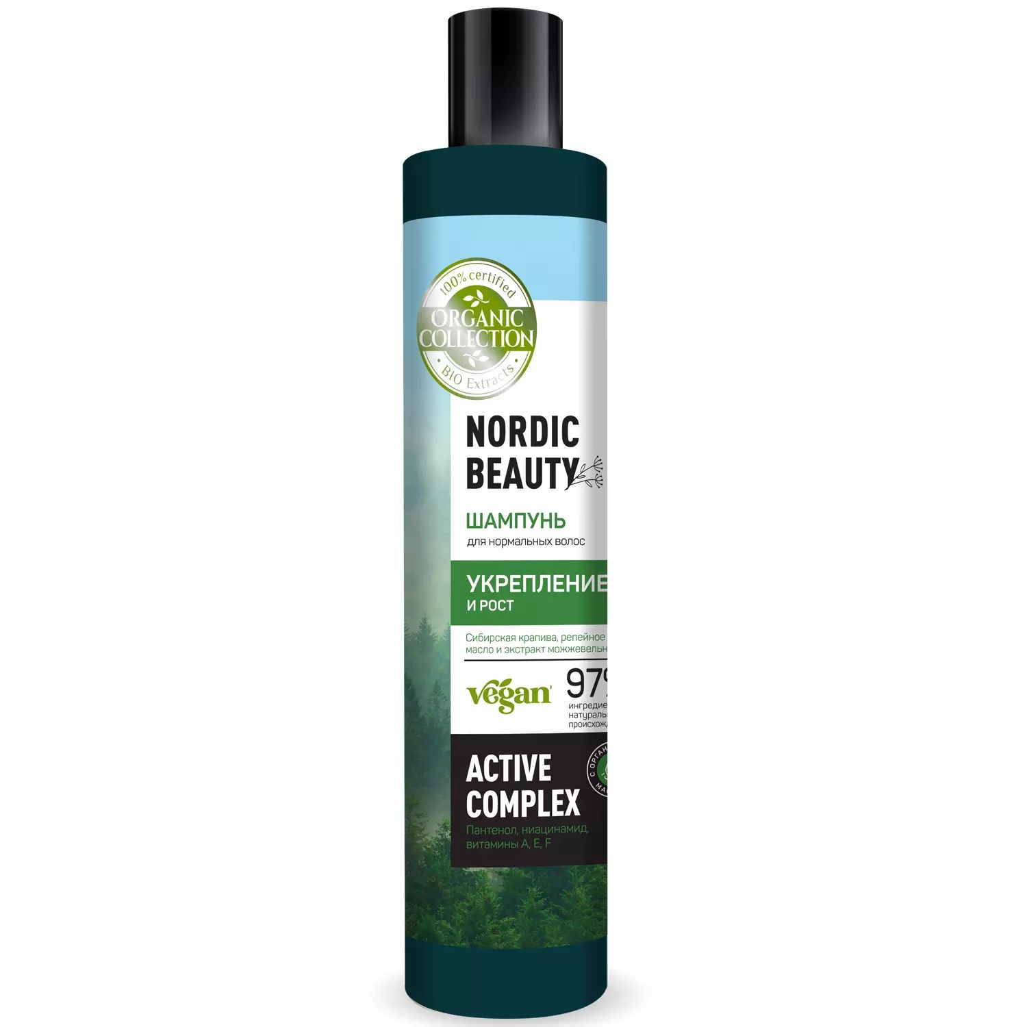 Organic Collection шампунь для нормальных волос Укрепление и рост, шампунь, 400 мл, 1 шт. фото