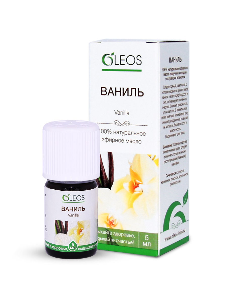 Oleos Масло эфирное Ваниль, масло эфирное, 5 мл, 1 шт. фото