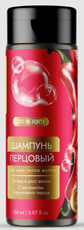 ComForte Шампунь перцовый, шампунь, 150 мл, 1 шт, для всех типов волос фото