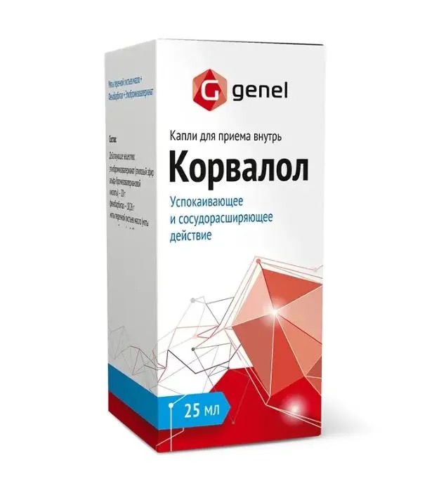 Корвалол, капли для приема внутрь, 25 мл, 1 шт. фото