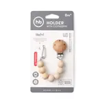 Happy baby держатель 0+ для пустышки с металлической прищепкой, 1 шт, песочный фото