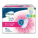 Tena Lady Active Ultra Mini Прокладки женские впитывающие, прокладки урологические, 14 шт, 1 капля фото