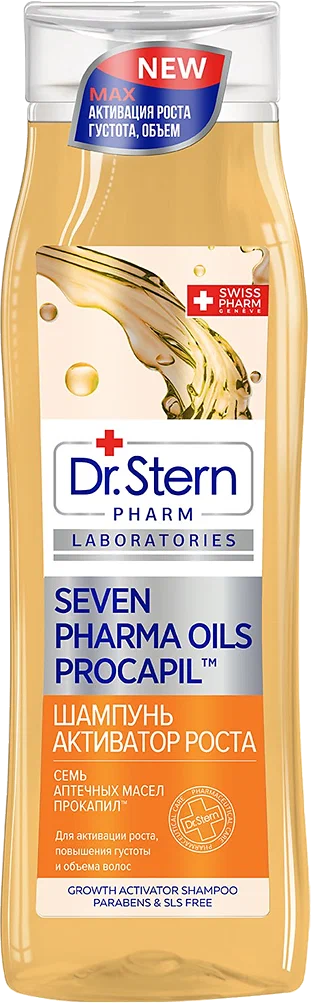 Dr.Stern Семь аптечных масел Шампунь активатор роста волос Прокапил, шампунь, 400 мл, 1 шт. фото