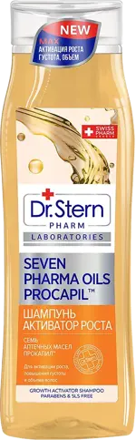 Dr.Stern Семь аптечных масел Шампунь активатор роста волос Прокапил, шампунь, 400 мл, 1 шт. фото