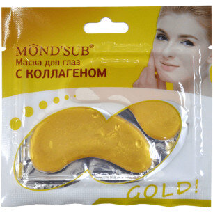 Мондсаб Маска для глаз с коллагеном, патчи для кожи вокруг глаз, пара, 1 шт. фото