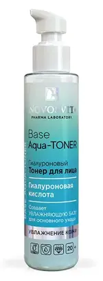 Novosvit Гиалуроновый тонер для лица Base Aqua-Toner, 100 мл, 1 шт. фото