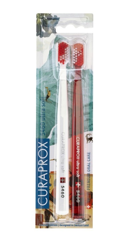 Curaprox Duo Swiss Ultrasoft Набор Зубная щетка, щетка зубная, 2 шт, ультрамягкая фото