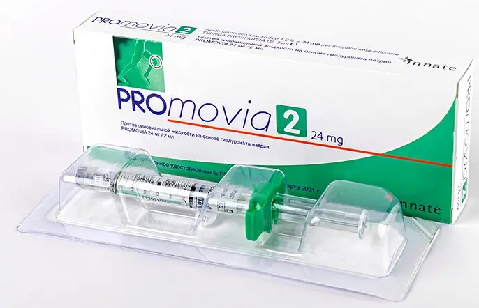 Promovia 2, 24 мг/2 мл, протез синовиальной жидкости, 2 мл, 1 шт. фото