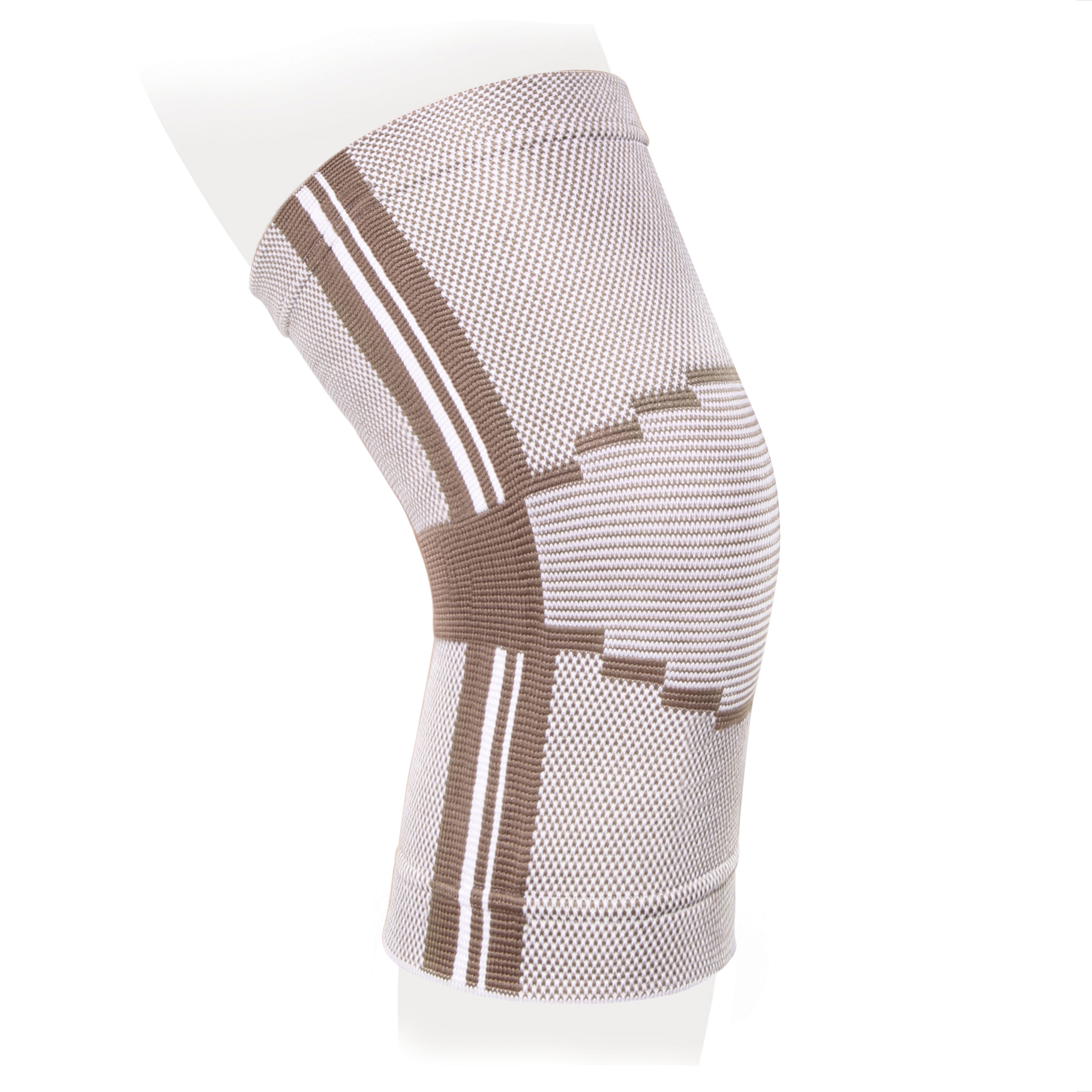 Бандаж на коленный сустав эластичный, XXL, 1 шт, бежевого цвета, арт. KS-E02 фото