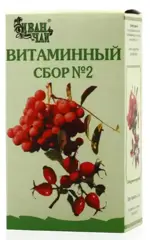 Витаминный сбор №2, сбор измельченный, 50 г, 1 шт. фото 