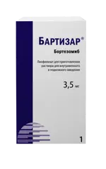 Бартизар, 3.5 мг, лиофилизат для приготовления раствора для внутривенного и подкожного введения, 38,336 мл, 1 шт. фото